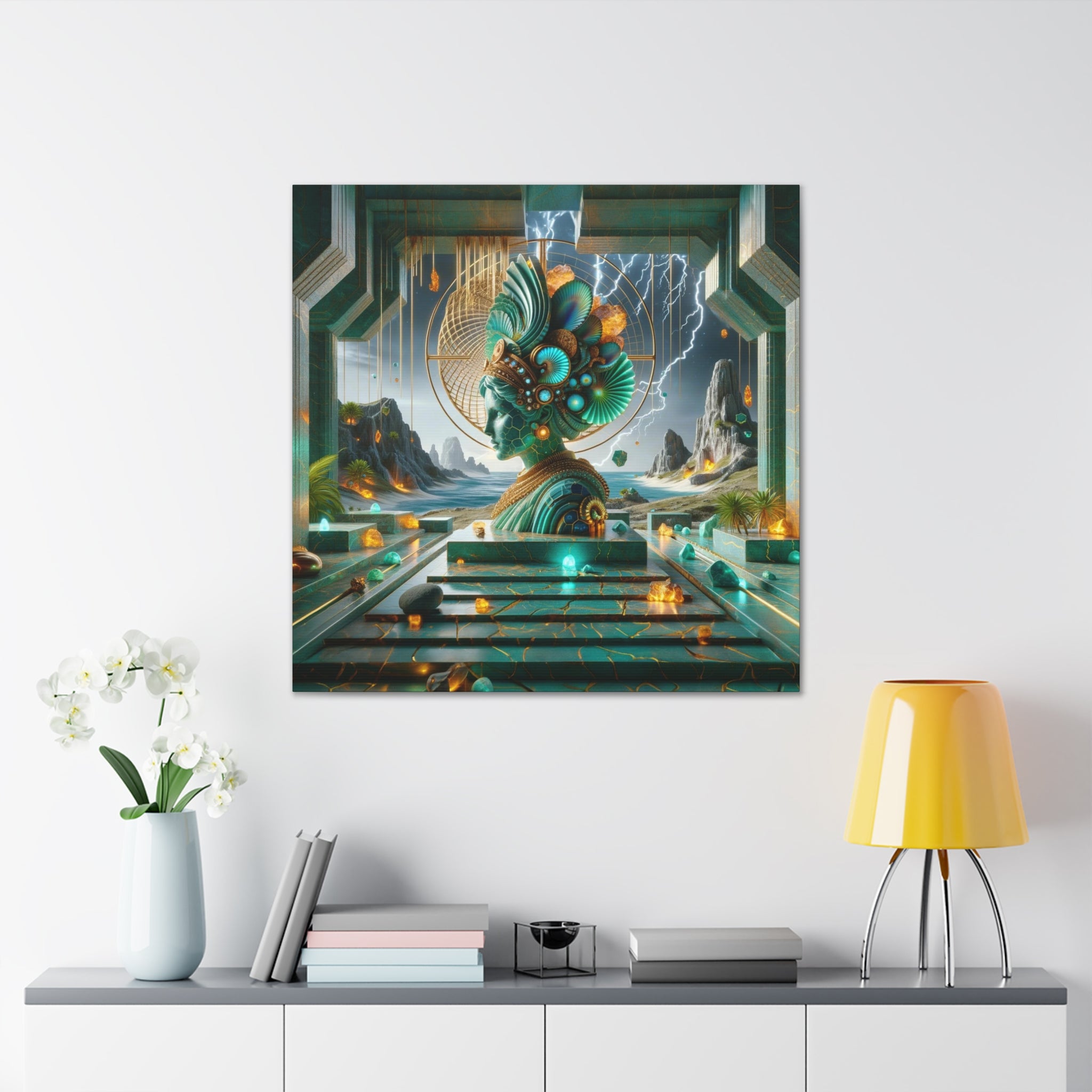 Landscape No. 11: Labyrinth of Enlightenment Printed Canvas