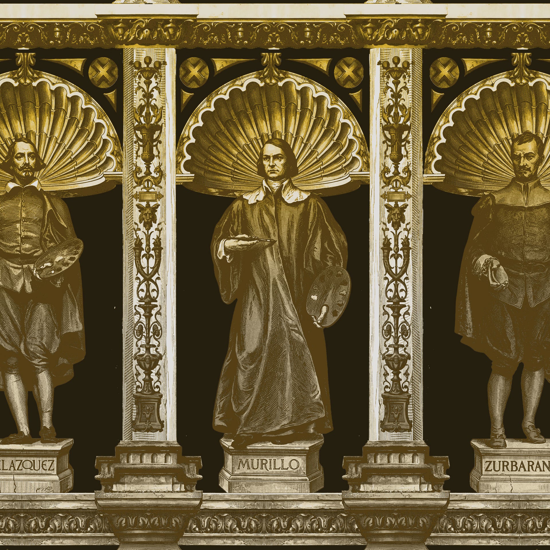 SDMA 100 by 8th Day Create® "BROWN & GOLD" Poster Print
