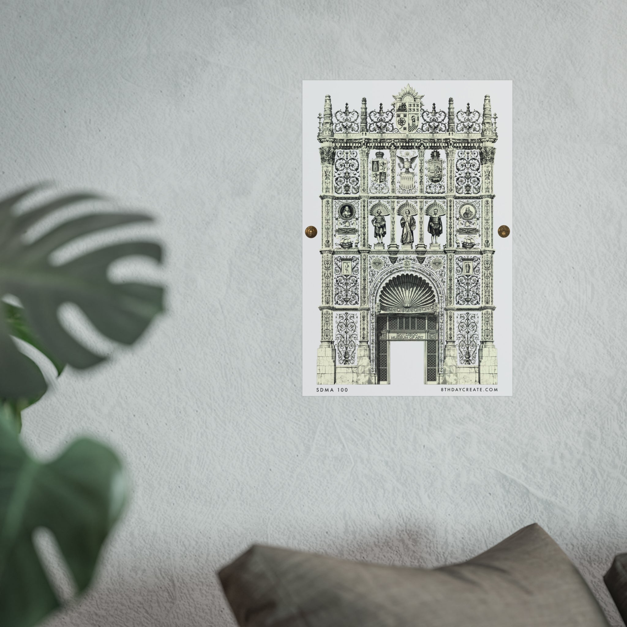 SDMA 100 by 8th Day Create® "BLACK & WHITE" Poster Print