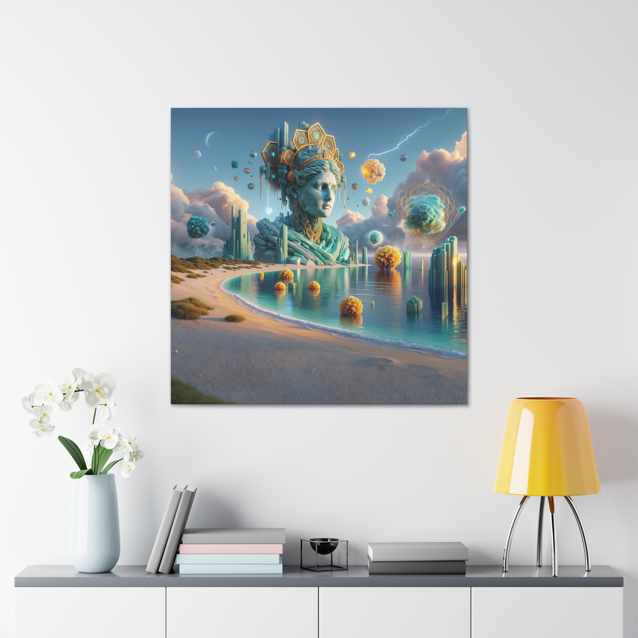 Landscape No. 18: Harbor of Harmony Printed Canvas