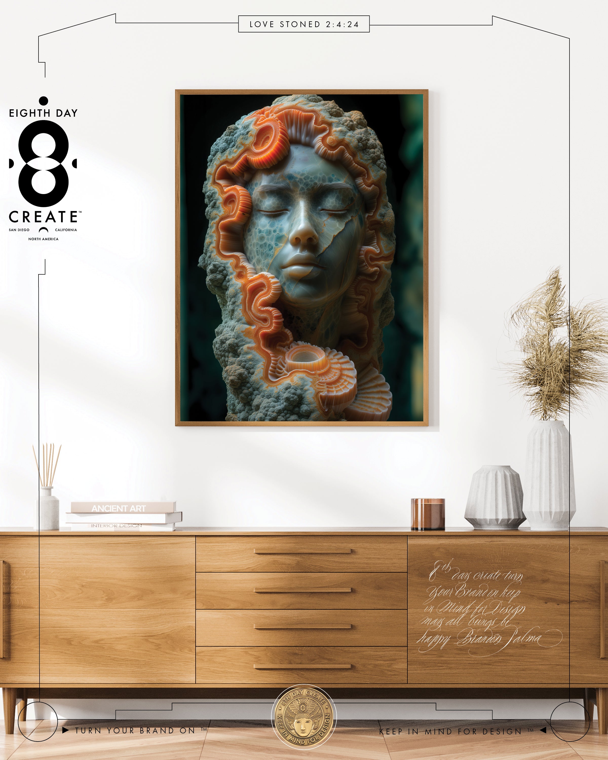 Love Stoned No. 4: •Amphitrite• Printed Canvas