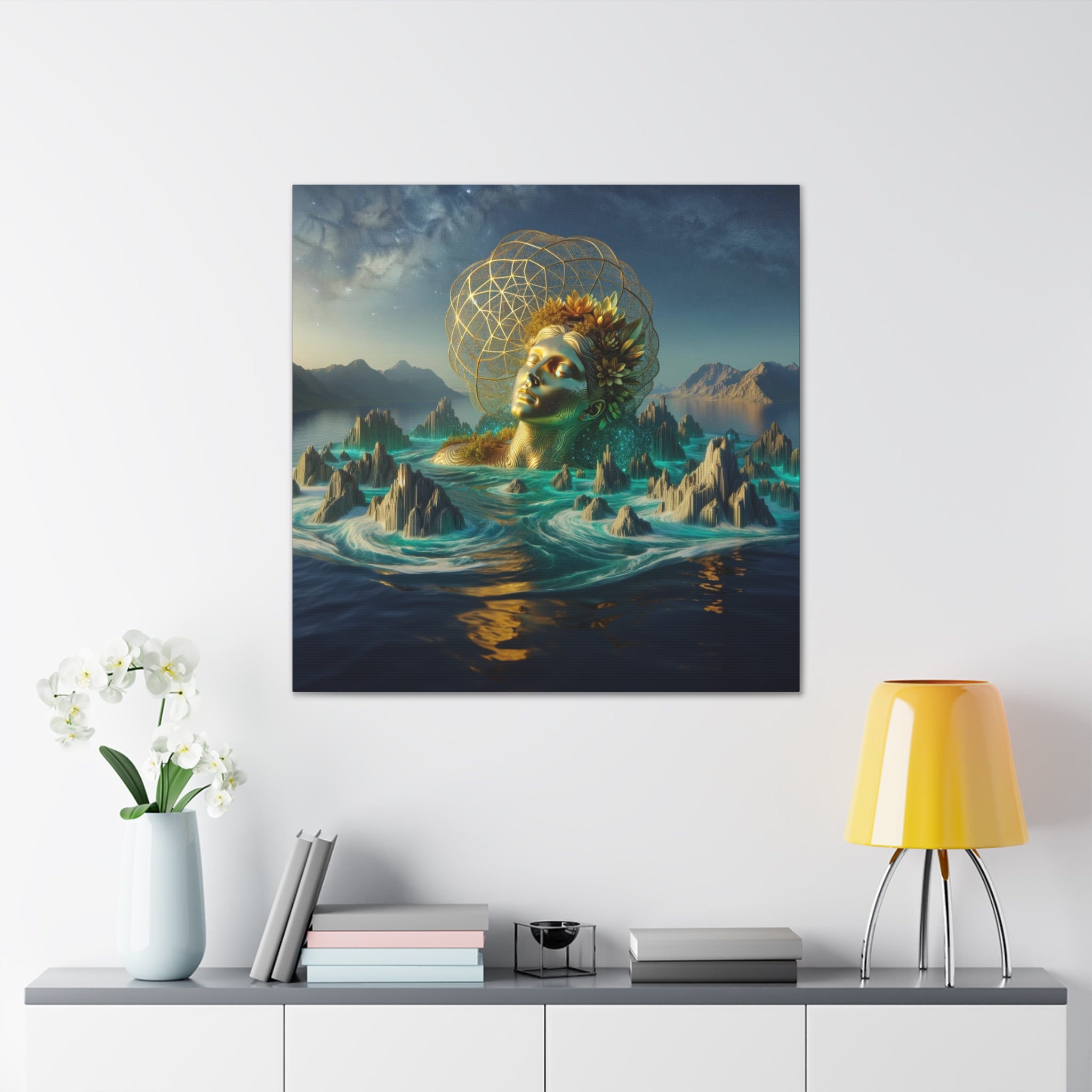 Landscape No. 22:  Guardian of the Depths Printed Canvas