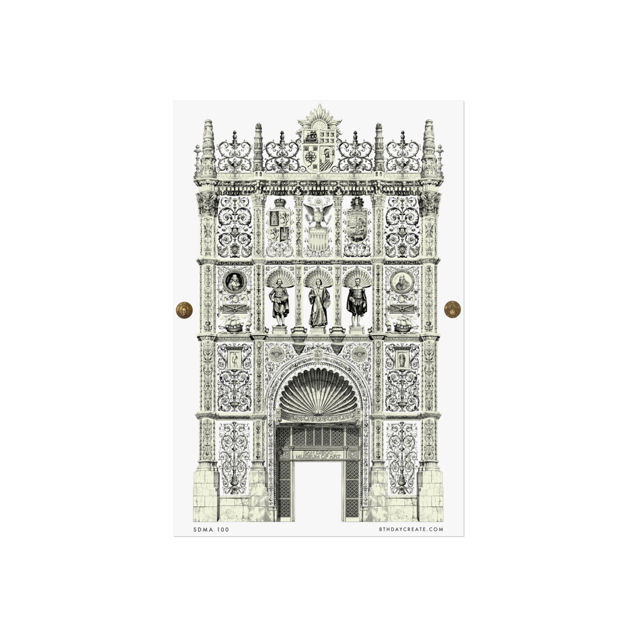 SDMA 100 by 8th Day Create® "BLACK & WHITE" Poster Print