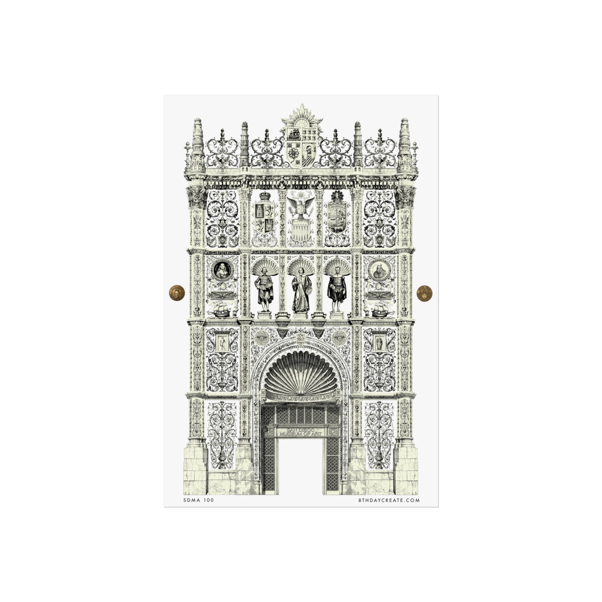 SDMA 100 by 8th Day Create® "BLACK & WHITE" Poster Print