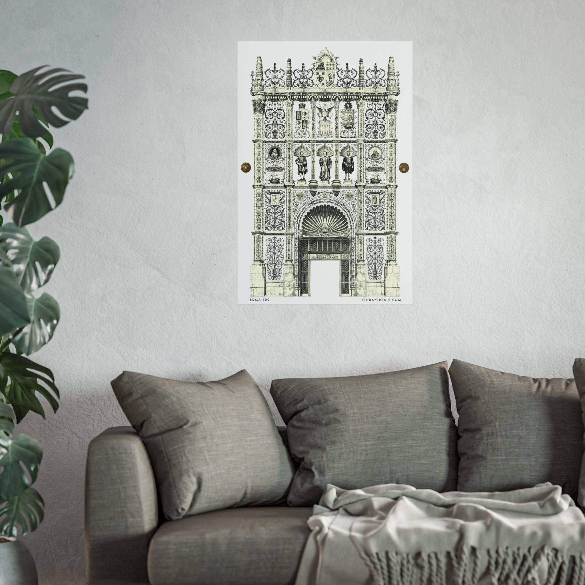 SDMA 100 by 8th Day Create® "BLACK & WHITE" Poster Print