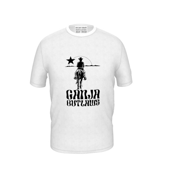 Growhouse Texas: Ganja Outlaw White T Shirt