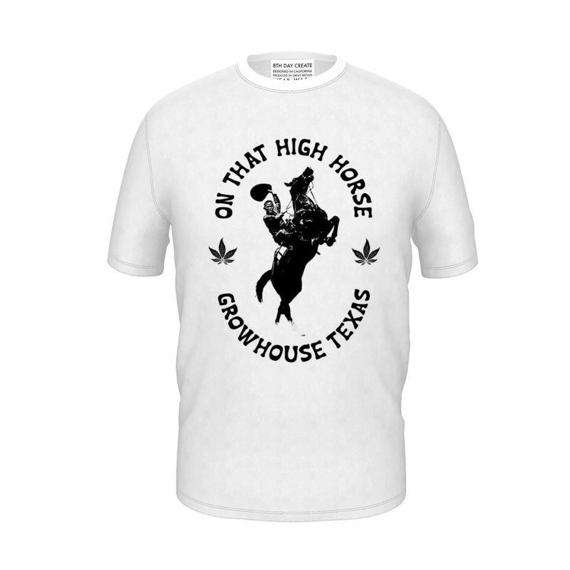 Growhouse Texas: On That High Horse White T Shirt