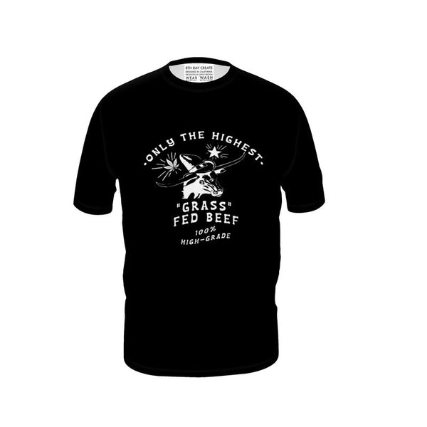 Growhouse Texas: Grass Fed Beef Black T Shirt